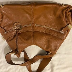 Michael Kors tan leather purse